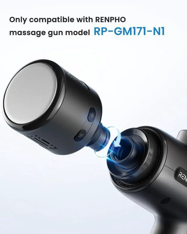 Alt view image 4 of 7 - Massage Gun Head with Heat and Cool