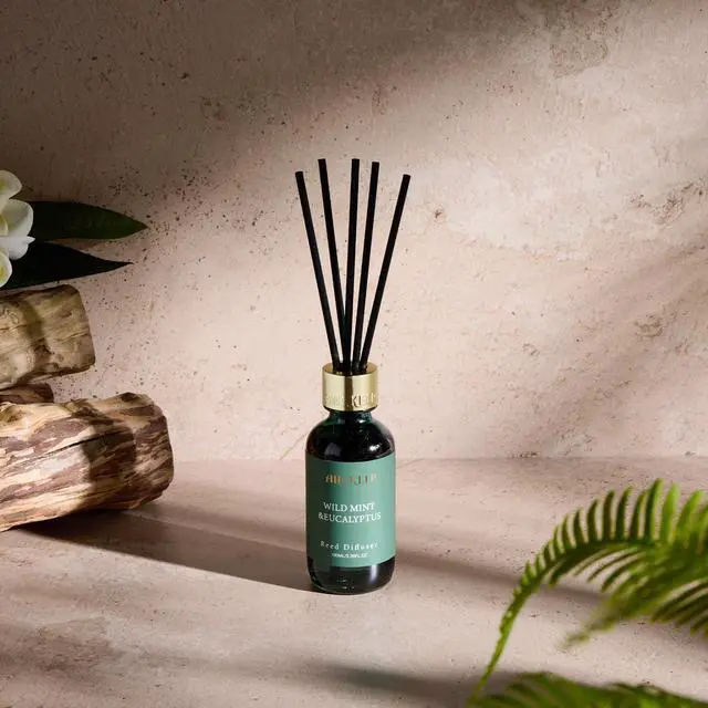 Alt view image 6 of 7 - Reed Diffuser Set, 3.38 fl oz (100 ml) - Wild Mint&Eucalyptus Oil Diffusers with 8 Reed Sticks, Home Fragrance Reed Diffuser for Bathroom Shelf Decor