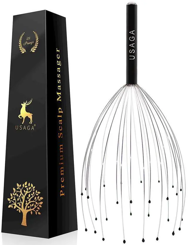Main image of 28 Fingers Head Scratcher, Head Massager, Scalp Massager for Head Body Relaxing (Black)