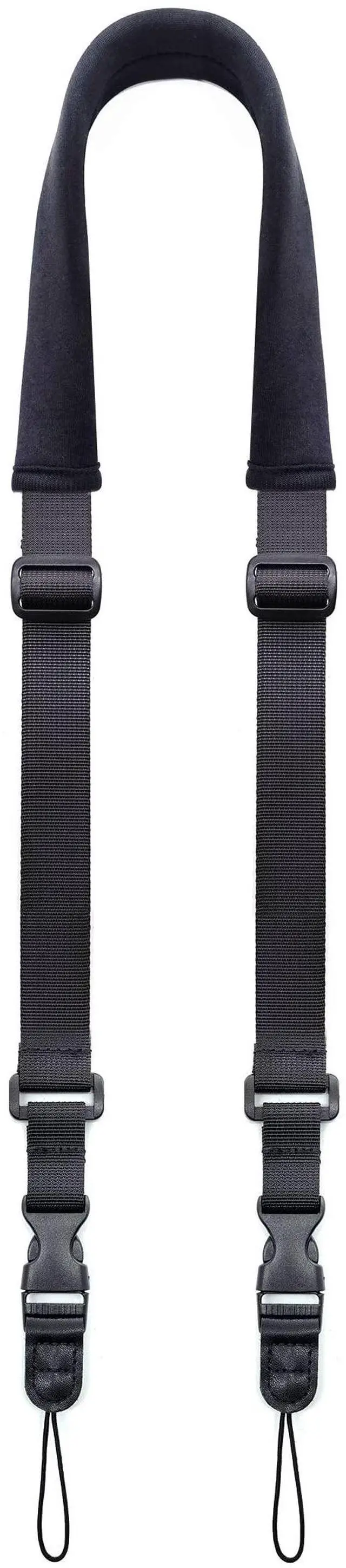 Main image of Camera Neck Strap,Soft Binocular Should Strap with Quick Release Buckle,Neoprene Padding Digital Camera Lanyard Belt Strap,Mirrorless or Dslr Slr Camera Strap for Women Men Photographers,Black,56 Inch