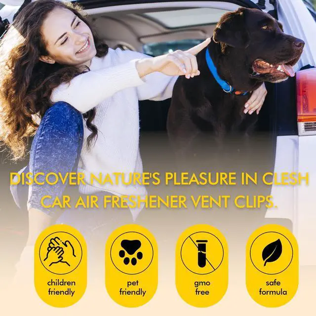 Alt view image 3 of 6 - Car Air Fresheners, 6 Pack, Citrus, Car Fresheners Vent Clips, Long Lasting Air Freshener, Car Refresher for Men Women