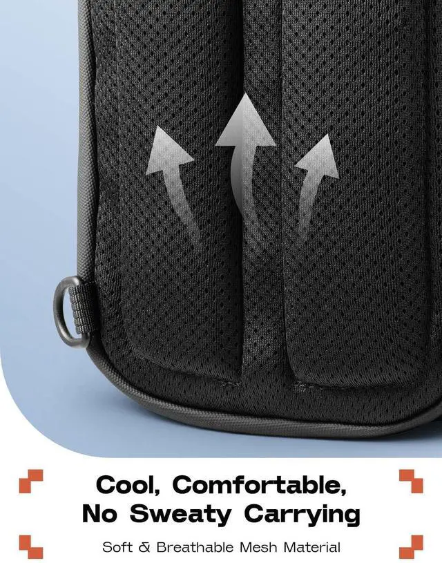 Alt view image 6 of 7 - Shockproof Sling Crossbody Bag for Nintendo Switch 2, Black