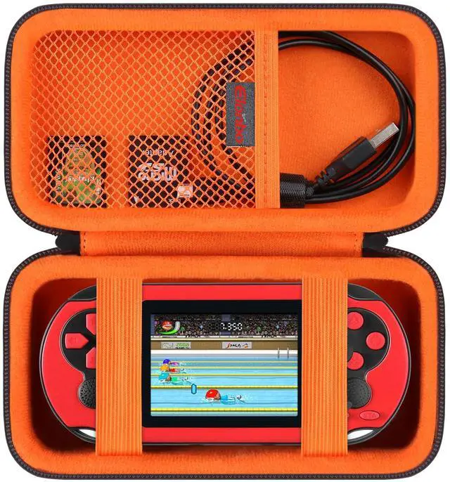 Main image of Carrying Case for TaddToy/WELLST·G/Beijue/FAMILY POCKET/CCTU/X- JOYKIDS/GREENCREEK/Beico/KAVOYI/GuaiyeyeAP/TEBIYOU Handheld Game Console, Portable Electronic Gaming Player Bag, Black+