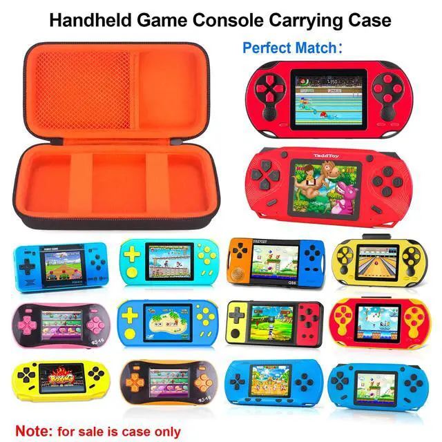 Alt view image 2 of 7 - Carrying Case for TaddToy/WELLST·G/Beijue/FAMILY POCKET/CCTU/X- JOYKIDS/GREENCREEK/Beico/KAVOYI/GuaiyeyeAP/TEBIYOU Handheld Game Console, Portable Electronic Gaming Player Bag, Black+