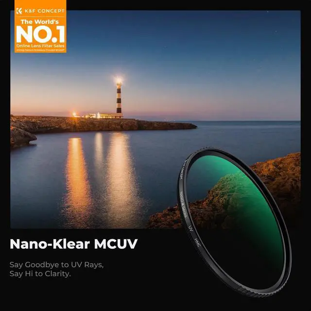 Alt view image 2 of 7 - 77mm MCUV Lens Protection Filter Ultra Slim 18 Multi-Coating