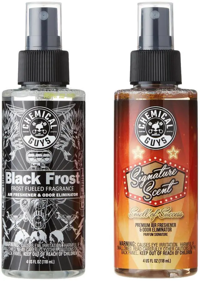 Main image of AIR_302_04 Black Frost Scent and Signature Scent Combo Pack, Great for Cars, Trucks, SUVs, RVs, Home, Office & More (2-4 fl oz Items)