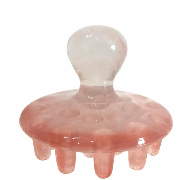 Main image of Head Scalp Massage Tool Meridian Acupoint Massager Brush Hair Scrubber Pink