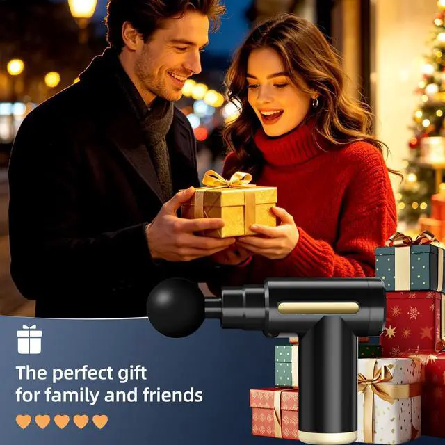 Alt view image 7 of 7 - Massage Gun, Electric Massager, Suitable for Whole Body to Relieve Fatigue, Replaceable Massage Head Impact Massager, The Best Choice for Gift Giving (Black-720)