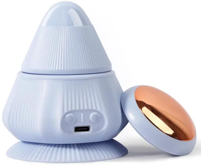 Main image of Mini Hands-Free Muscle Massager with Heat & Vibration, Compact Deep Tissue Trigger Point Recovery Massager with Suction Base for Back, Shoulders, Arms, Legs & Feet