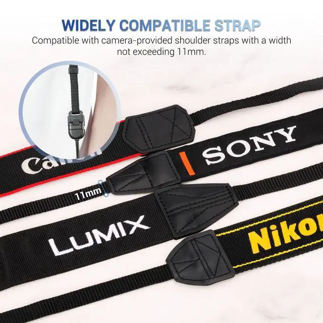 Alt view image 4 of 7 - 2Pack Universal Camera Strap Quick Release Buckle, Durable & Scratch-proof Neck Strap Quick Release Loop Connector for Canon Nikon Sony Fujifilm Olympus DSLR Mirrorless Camera