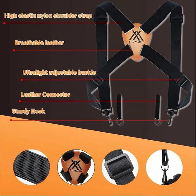 Alt view image 5 of 7 - Binocular Harness Strap Best Chest Harness Strap for Hunters Photographers and Golfers (Black)