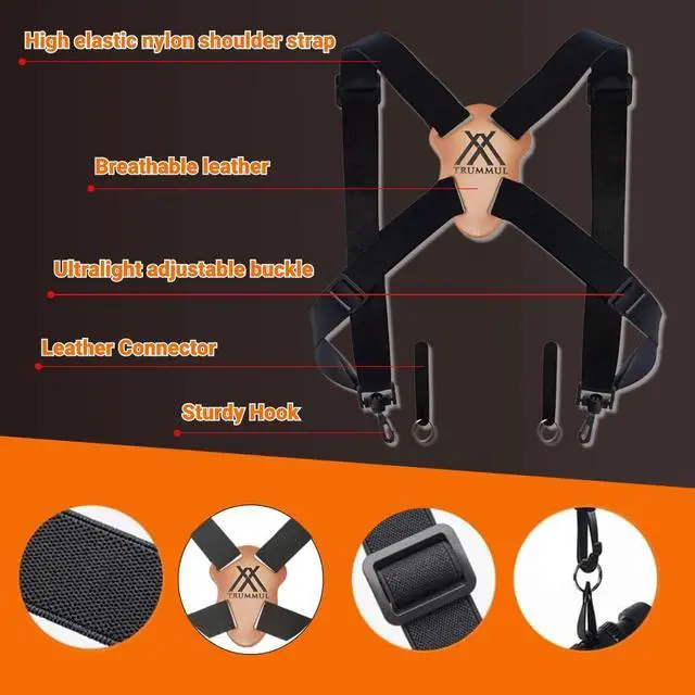 Alt view image 5 of 7 - Binocular Harness Strap Best Chest Harness Strap for Hunters Photographers and Golfers Upgraded Version(Black)