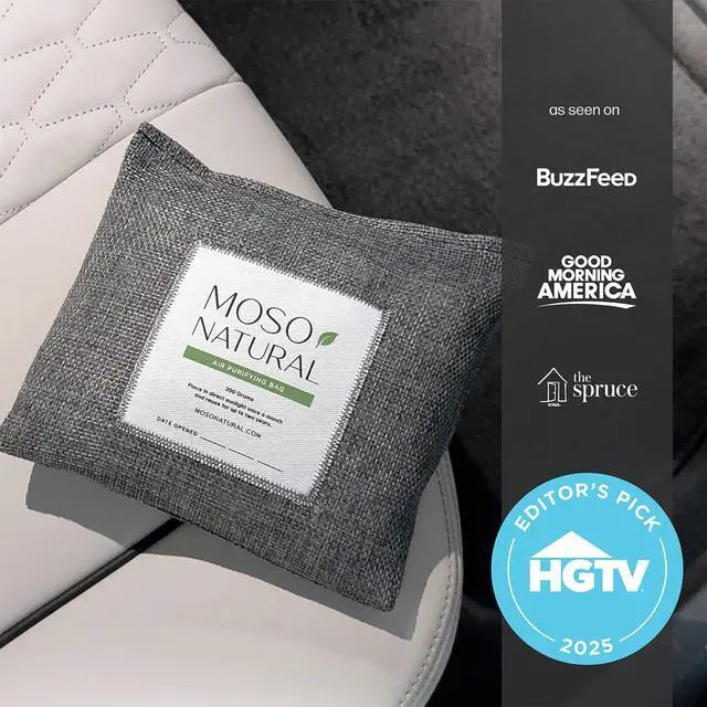 Alt view image 6 of 7 - l Car Odor Eliminator & Charcoal Odor Absorber, Bamboo Charcoal Air Purifying Bag for Cars, Trucks, SUVs, RVs & Boats Unscented Deodorizer, Lasts 2 Years, HGTV Editors' Pick