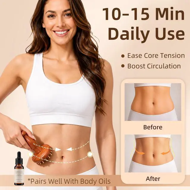 Alt view image 5 of 7 - Meridian Massage Brush for Belly, 29-Teeth Brass Head Massage Tool
