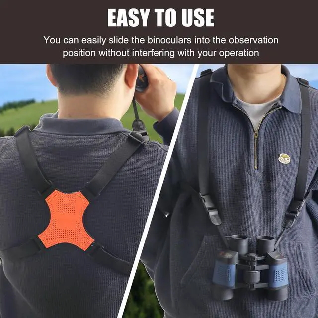 Alt view image 5 of 7 - Binocular Harness Strap, X-shaped Adjustable Bino Chest Strap