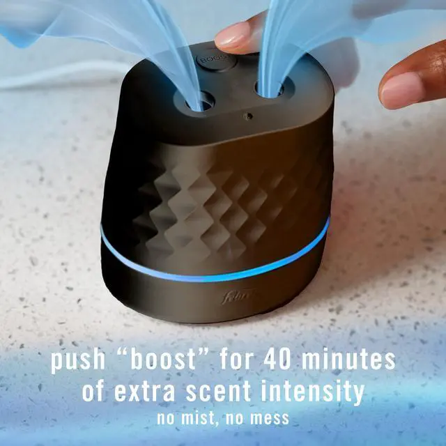 Alt view image 6 of 7 - Plug Scent Booster Starter Kit, Black, Oil Diffuser, Air Freshener Plug in, Continuous Scent Device + 2 Hawaiian Aloha Refill