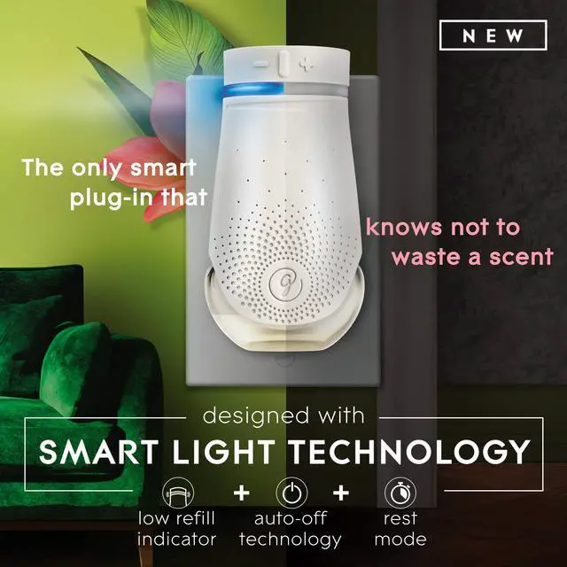 Alt view image 3 of 7 - PlugIns Plus Refills Air Freshener Starter Kit, Clean Linen, Scented and Essential Oils for Home and Bathroom, 0.67 Fl Oz, 1 Warmer + 3 Refills