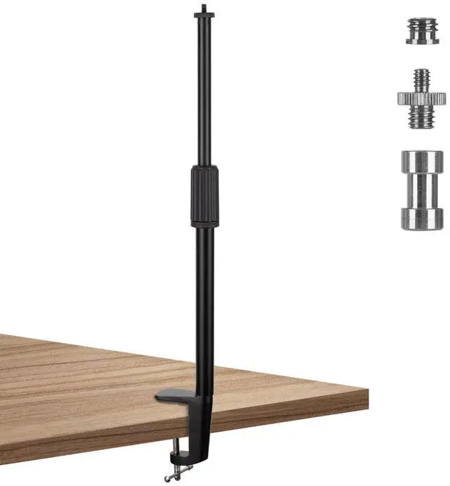 Main image of Desk Light Camera Stand Mount with C Clamp Desktop Monopod