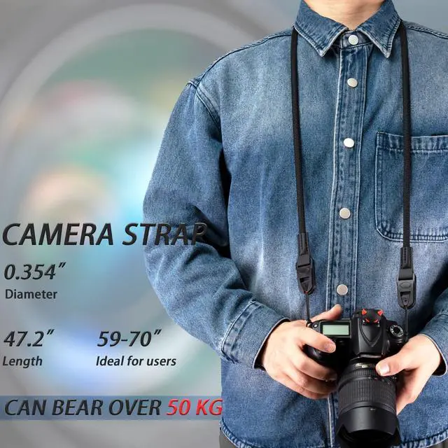 Alt view image 2 of 7 - Camera Strap Rope Quick Release Neck Shoulder Straps for Photographers