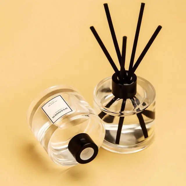 Alt view image 7 of 7 - Reed Diffuser Set of 3 Pack,Lavender Eucalyptus/White Jasmine/Lemongrass Scented Oil Diffuser with 24 Sticks(1.7 fl oz Each Pack),Air Freshener for Bedroom Bathroom Office | Shelf Decor