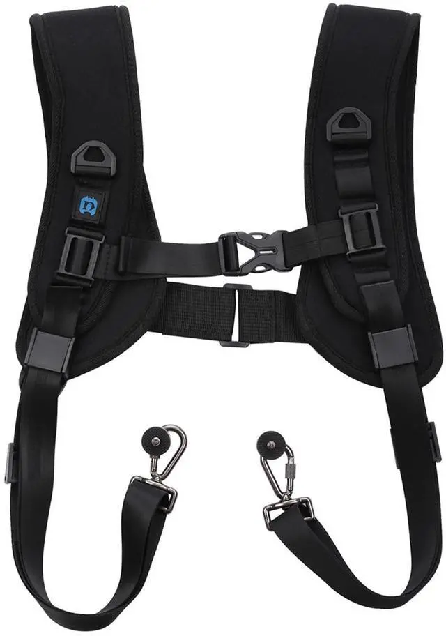 Main image of Dual Camera Shoulder Harness for DSLR SLR Cameras with Quick Release