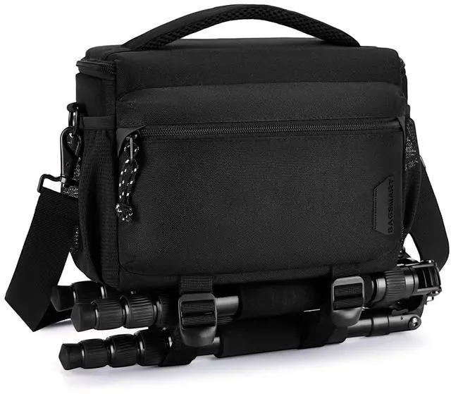 Main image of Camera Sling Bag with Tripod Holder & Rain Cover, Black