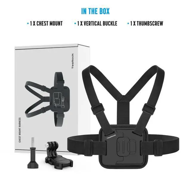 Alt view image 6 of 7 - Chest Mount Strap Harness Chesty for GoPro Hero 13 12 11 10 9 8