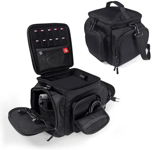Main image of Carrying Case for Steam Machine with Detachable Shoulder Strap,Large Capacity, Travel Bag Multiple Storage Pockets for Steam Controllers, Games, Cables, Portable Hard Disk and Other Accessories