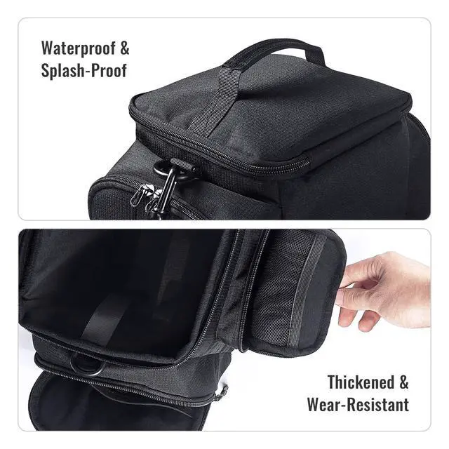 Alt view image 4 of 7 - Carrying Case for Steam Machine with Detachable Shoulder Strap,Large Capacity, Travel Bag Multiple Storage Pockets for Steam Controllers, Games, Cables, Portable Hard Disk and Other Accessories