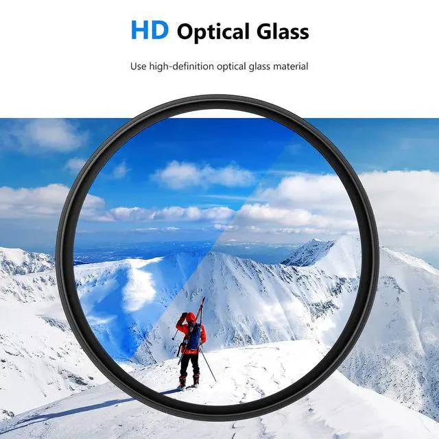 Alt view image 5 of 7 - 82mm MRC UV Protection Filter 30 Layers Nano Multi-Resistant Coatings/HD Optical Glass/Water Repellent/Scratch Resistant/Aluminum Alloy Ultra Thin Frame/Ultraviolet Filter