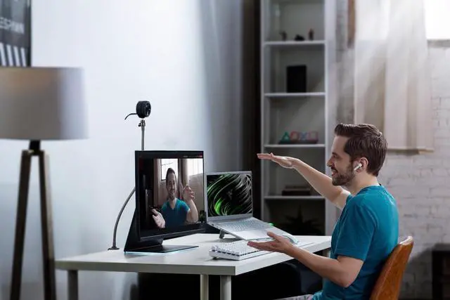 Alt view image 3 of 6 - Webcam Stand Compatible with Razer kiyo V2 X,V2 Webcams and Razer kiyo pro,kiyo pro Ultra, kiyo X Webcams