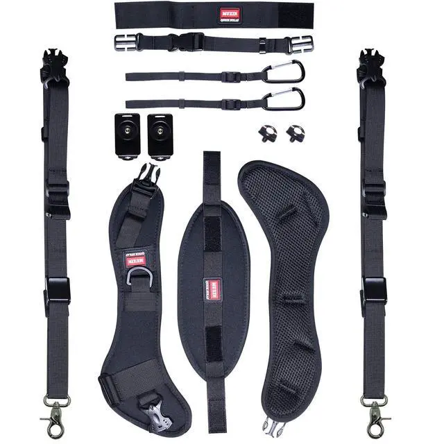 Alt view image 5 of 6 - BATTER MUXIN Camera Strap Double Shoulder Camera Strap Harness Quick Release Adjustable Dual Camera Tether Strap and Safety Tether for DSLR SLR Camera