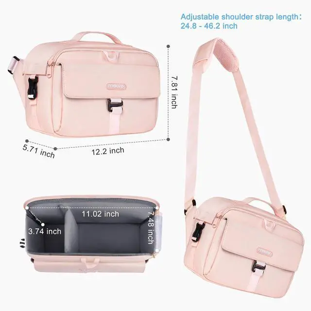 Alt view image 3 of 7 - Camera Shoulder Bag Camera Case Crossbody Sling Purse, Pink