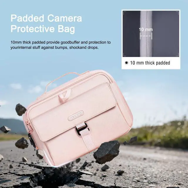 Alt view image 5 of 7 - Camera Shoulder Bag Camera Case Crossbody Sling Purse, Pink