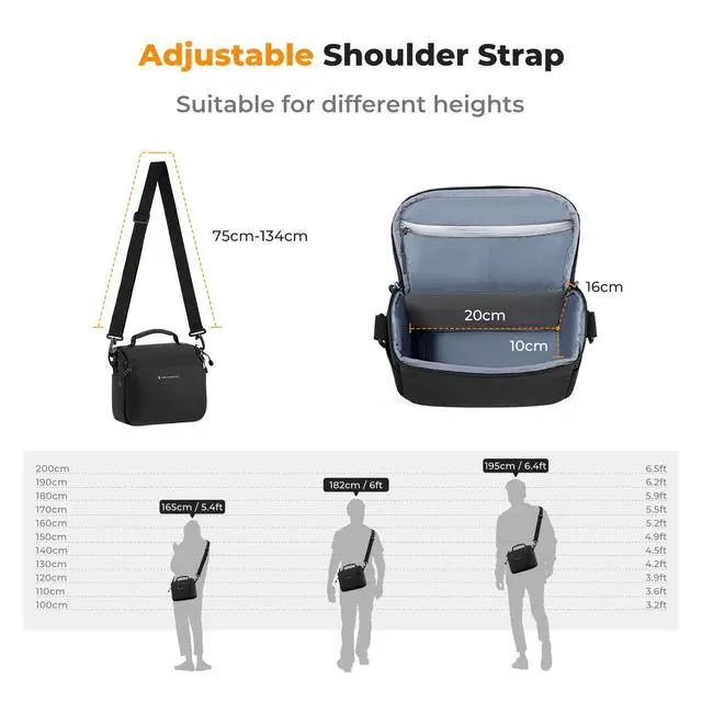 Alt view image 6 of 7 - Camera Sling Bag Small Crossbody Case
