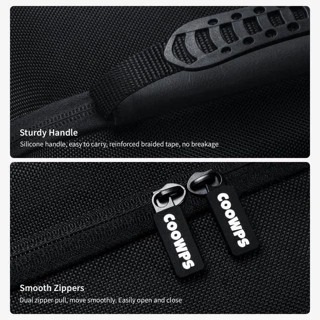 Alt view image 5 of 7 - COOWPS Switch Case for Nintendo Switch/Switch OLED Model, Portable Travel