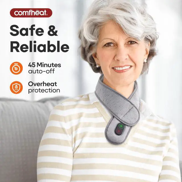 Alt view image 6 of 6 - Cordless Neck Heating Pad with Vibration Massager FSA Eligible HSA