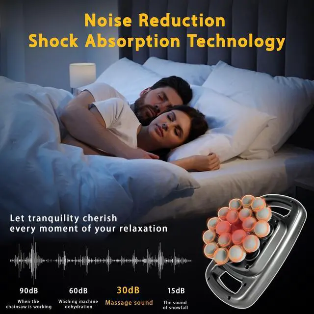 Alt view image 3 of 6 - 18 Head Massage Gun Set, Massager Gun Deep Tissue, Back Massager