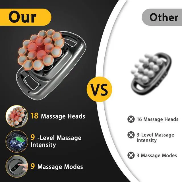 Alt view image 2 of 6 - 18 Head Massage Gun Set, Massager Gun Deep Tissue, Back Massager