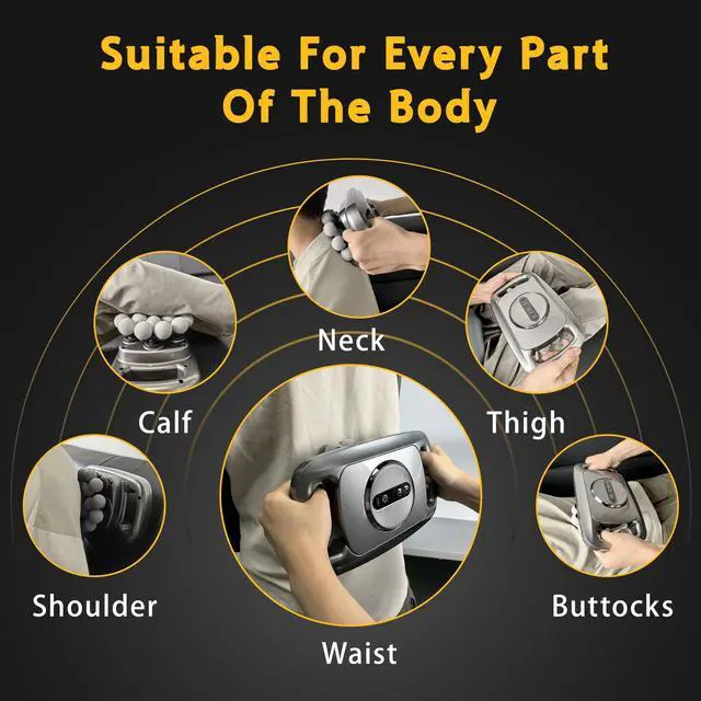 Alt view image 5 of 6 - 18 Head Massage Gun Set, Massager Gun Deep Tissue, Back Massager
