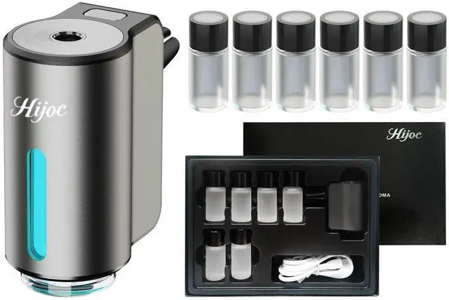 Main image of Smart Car Air Freshener,Grey,with 6×10ml Assorted Fragrance Oils