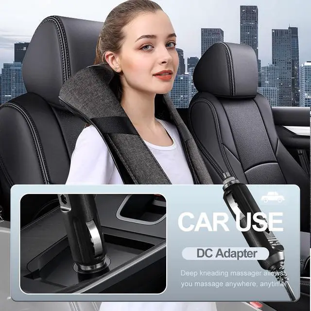 Alt view image 4 of 7 - Shiatsu Neck and Back Massager with Heat for Pain Relief Deep Tissue Gifts