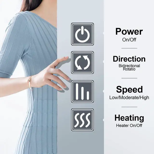 Alt view image 2 of 7 - Shiatsu Neck and Back Massager with Heat for Pain Relief Deep Tissue Gifts