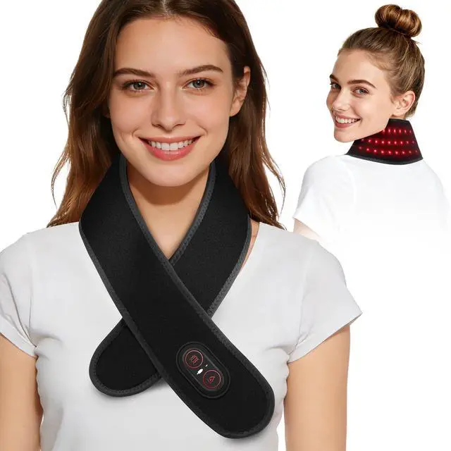 Main image of Cordless Neck Heating Pad for Pain, Neck Massager with 660nm 850nm Red Light, Neck Heating Pad for Pain Electric, Heated Neck Brace Wrap for Soreness Stiffness Pain Relief