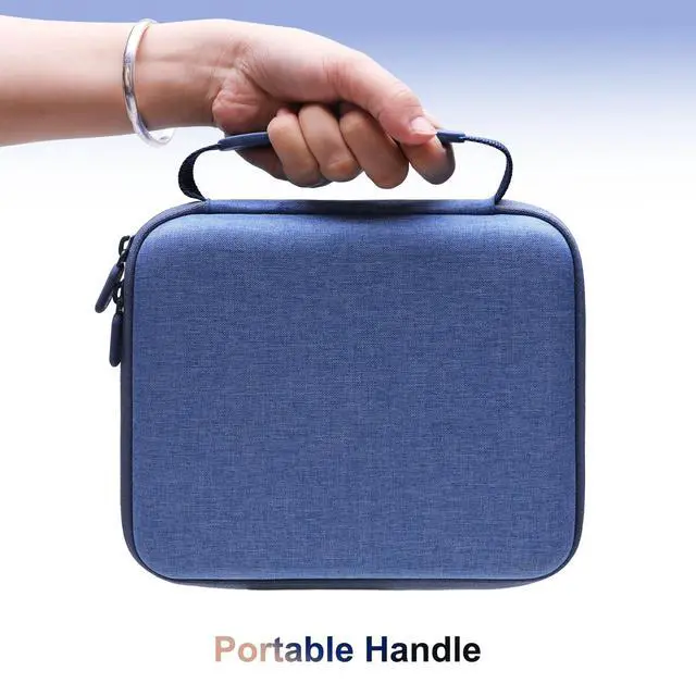 Alt view image 2 of 7 - Massage Case Compatible with TheraGun Relief Handheld Percussion Massage Gun/Neck/Back/Leg/Shoulder Massage Gun - Travel Protective Carrying Storage Bag, Blue(Case Only)