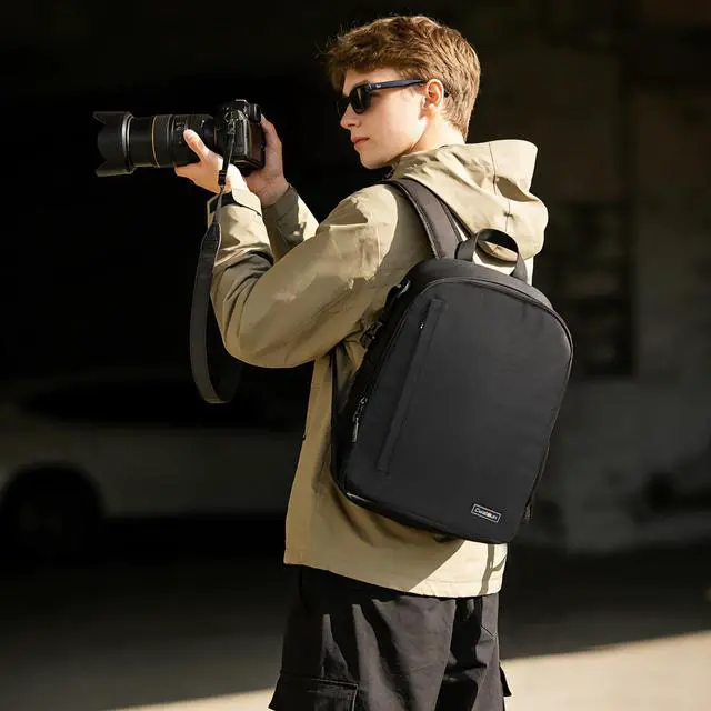 Alt view image 7 of 7 - Camera Backpack Bag Water-resistant DSLR SLR for Canon/Nikon/Sony