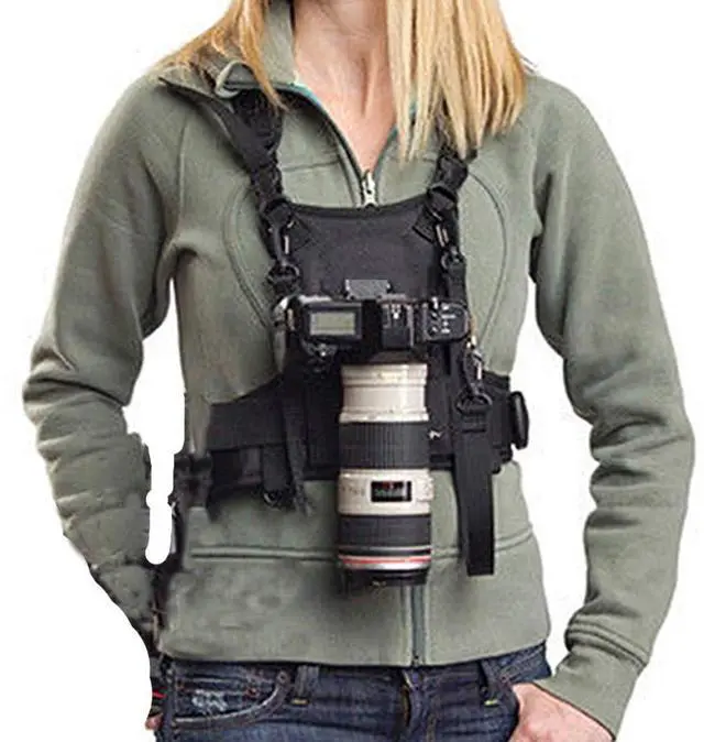 Main image of S-VEST Camera Carrying Chest Harness Vest System with Secure Strap for 1 Camera Canon Nikon Sony Panasonic Olympus Fuji