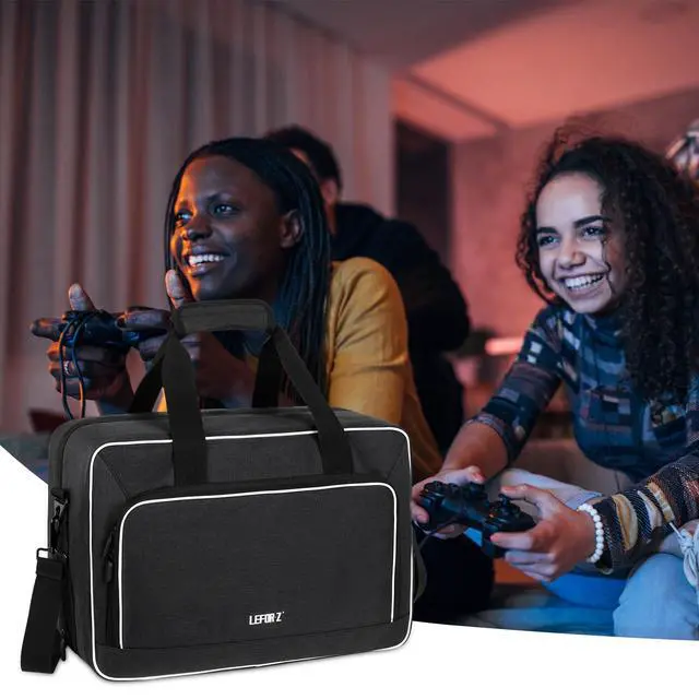 Alt view image 7 of 7 - Travel Carrying Case Fits for PS5/PS5 Pro/PS4 with Thick Padding