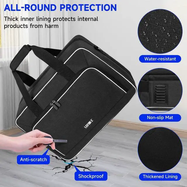 Alt view image 5 of 7 - Travel Carrying Case Fits for PS5/PS5 Pro/PS4 with Thick Padding