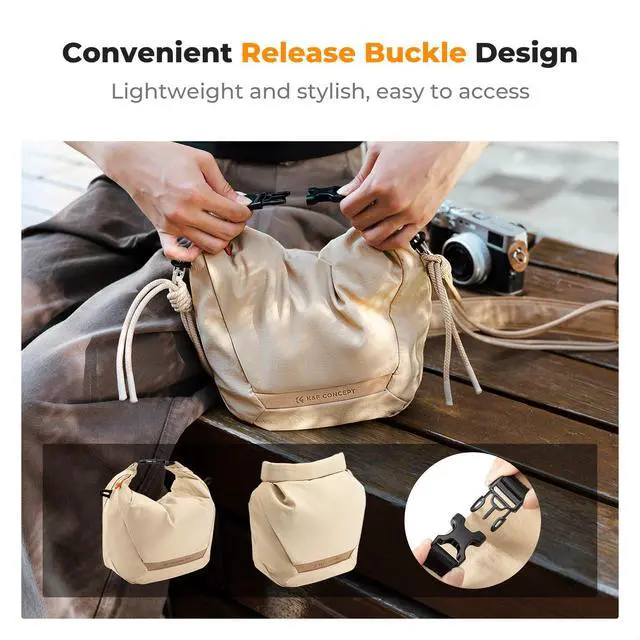 Alt view image 7 of 7 - Camera Sling Bag Small Compact Case